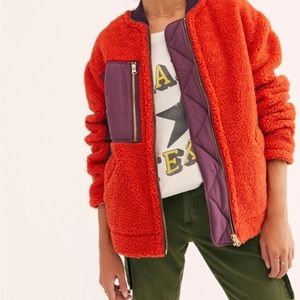 Free people rivington Sherpa jacket